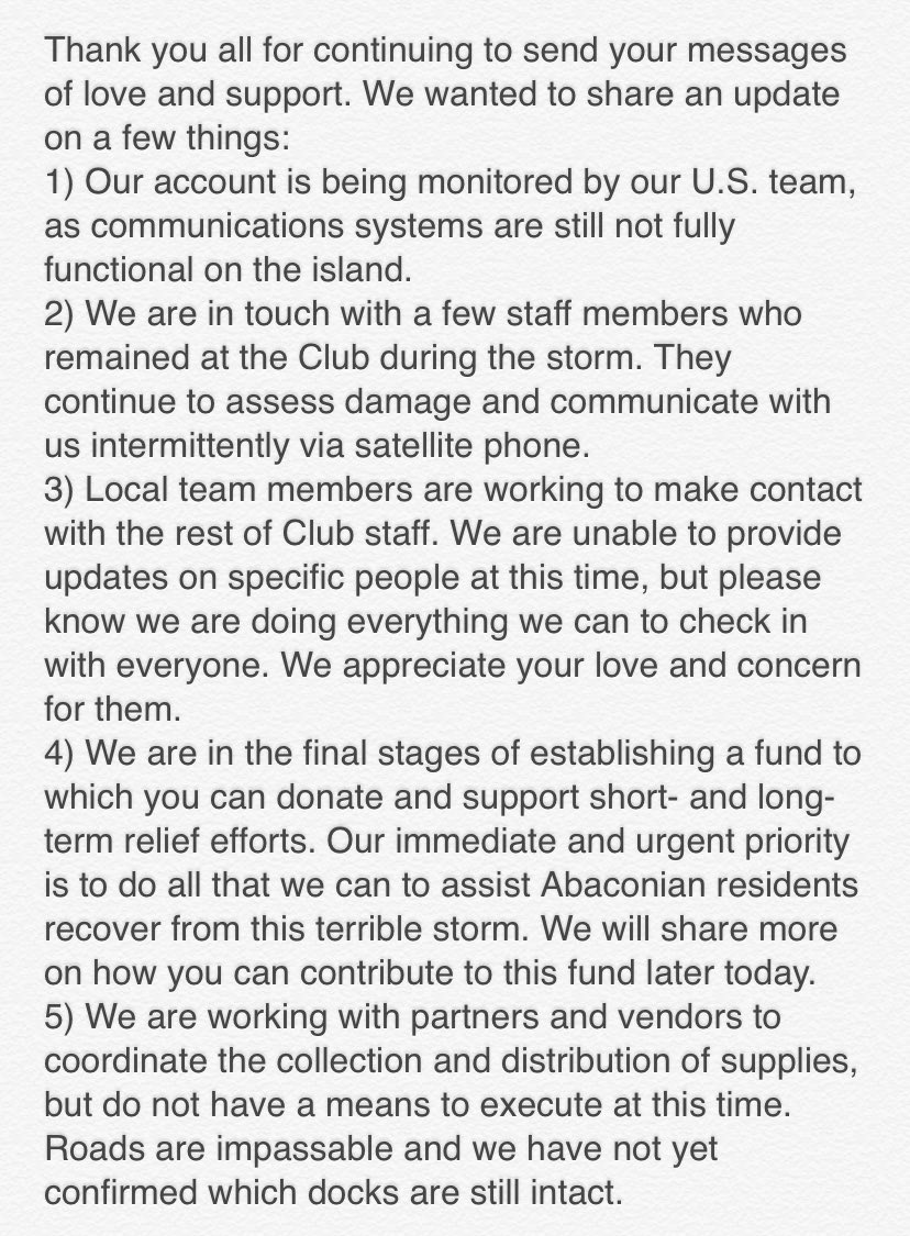 Dorian update: