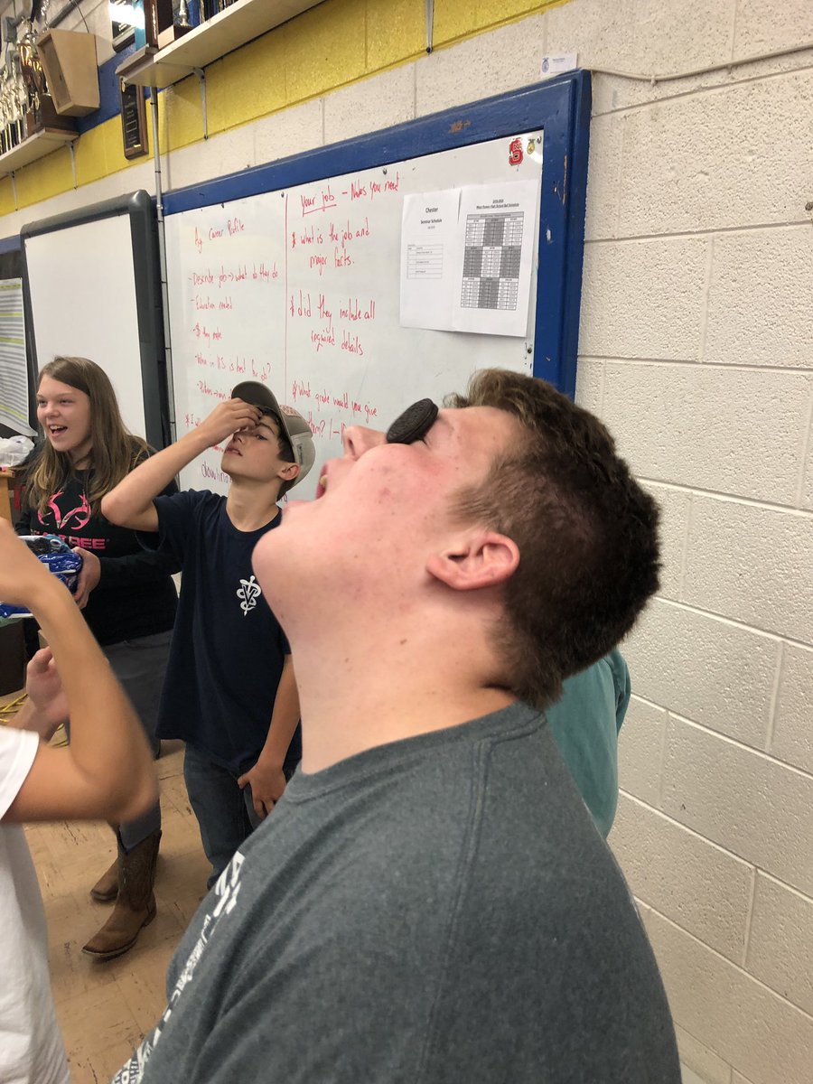WR_FFA's tweet photo. We had a great time at our first FFA Friday this past Friday! Power U was filled with line dancing, ping pong shake, cookie face, and fishin’ for freshman! We hope to see everyone at our next FFA Friday!! #wrffa #ncffa https://t.co/2IV0175pZ8