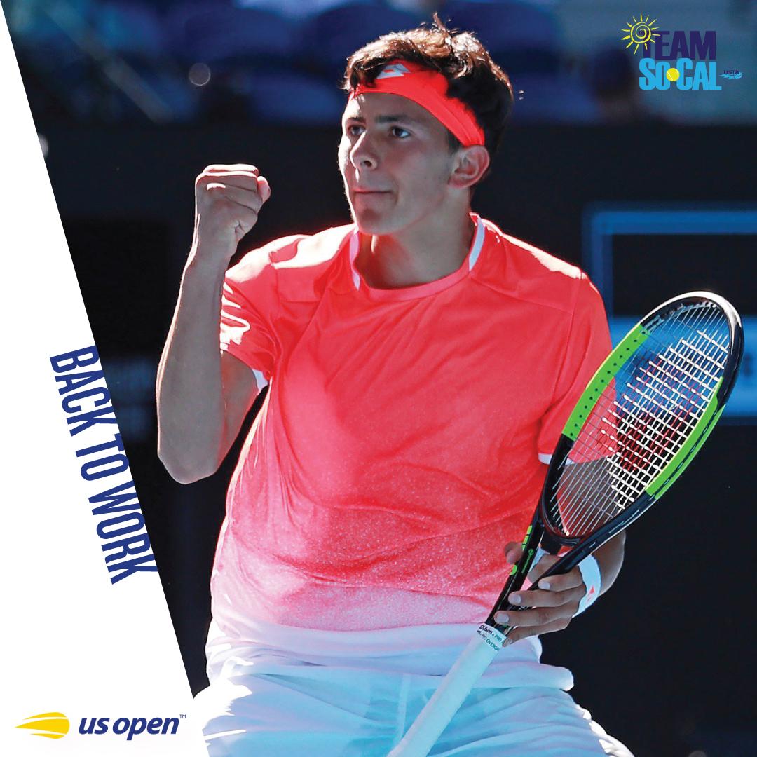 #TeamSoCal's juniors return to the court today at the #USOpen with Woodland Hills duo Emilio Nava and Katrina Scott headlining second round singles matches in #FlushingMeadows!

#USTAsocal #SoCalTennis