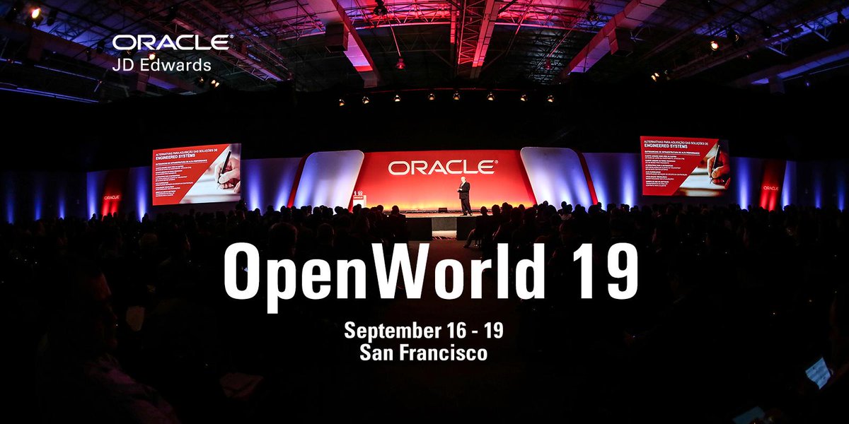 Looking for a reason to attend #OOW19? Read this blog listing by #JDEdwards Neil Pugh, Senior Director of software development for the top 5 reasons for attending this <a href="/Oracle/">Oracle</a> event. bit.ly/2lAhdo1