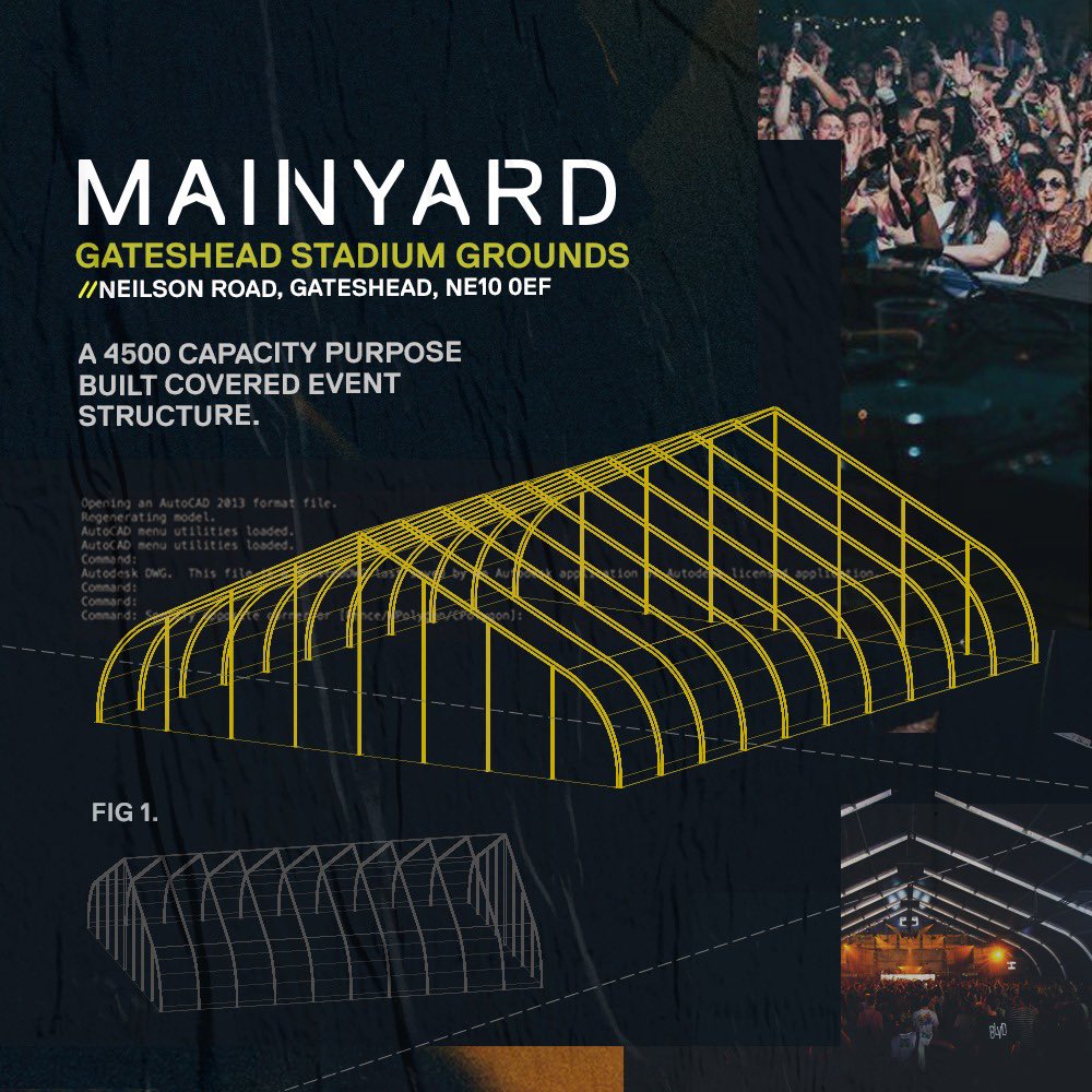 This is the type of thing we are building for <a href="/tricklabel/">Tricklabel</a> with <a href="/shindiguk/">Shindig</a>! A 4500 capacity structure, in the grounds of Gateshead Stadium! The tickets are over half sold out already ⚡️🔥 So excited to be kicking off Trick events with this, in my home town too👌😁 ⚫️⚪️⚫️⚪️