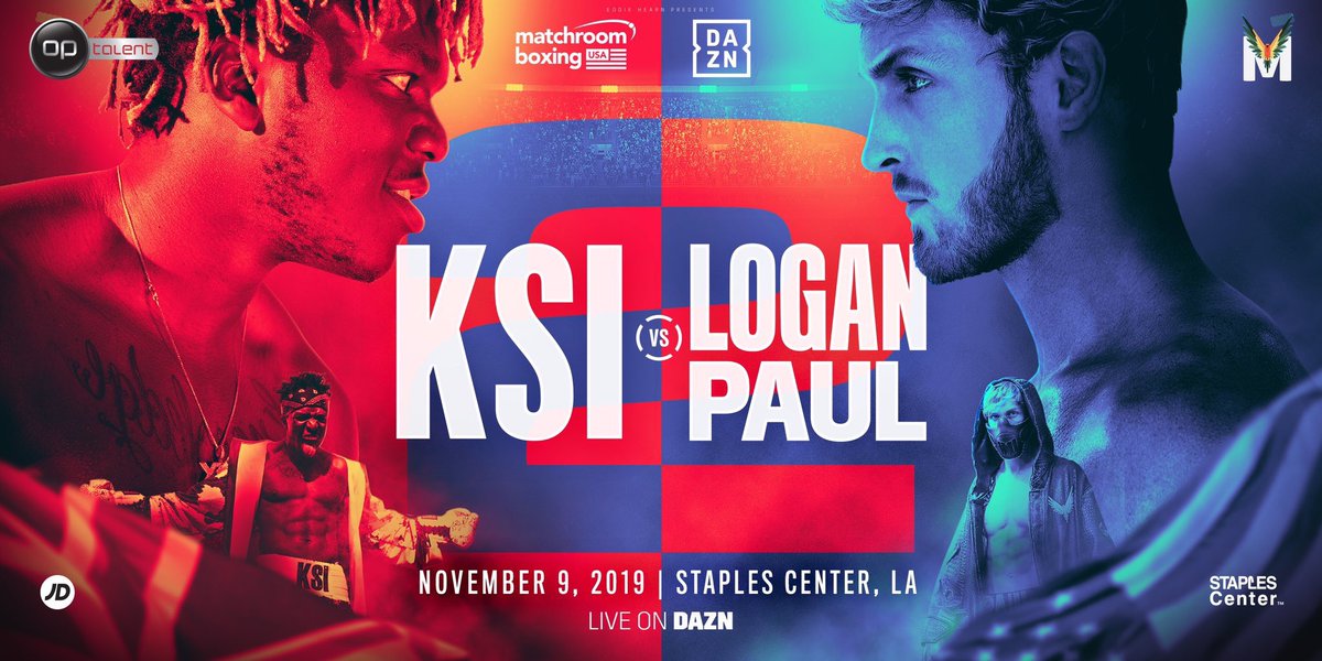 UDBoxing's tweet photo. Massive show from a marketing and publicity point from Matchroom, huge exposure for DAZN too #KSILoganPaul2 https://t.co/fSKPBcllt6