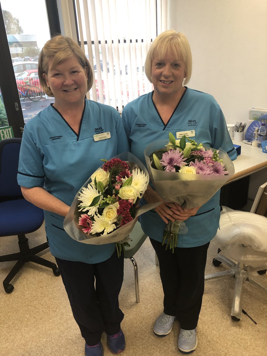 eastayrshireOT's tweet photo. Wishing Catherine and Gillian the most wonderful retirement! A massive loss to Occupational Therapy &amp; MSK services - over 50 years of service between them 🙌 https://t.co/o9QE22p7CC