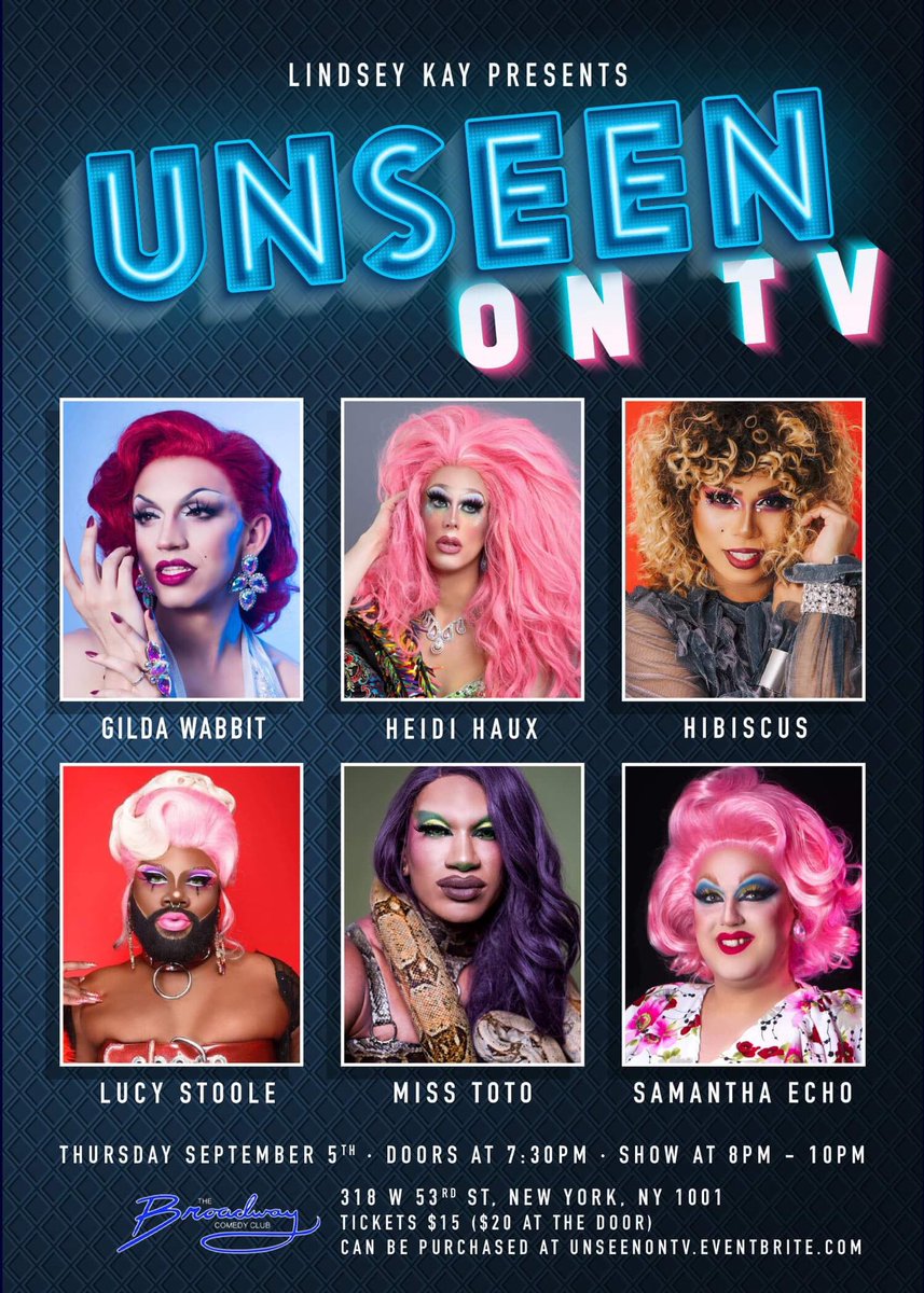 gildawabbit's tweet photo. Get out of the Convention Center and into these SHOWS!! 

Thurs #UnseenOnTV 📺
Saturday #LetsDoThisBitches followed by Me at Albatross Bar 🥂
Sunday #TotallyScrambled 🍳 https://t.co/mIgGbACisP