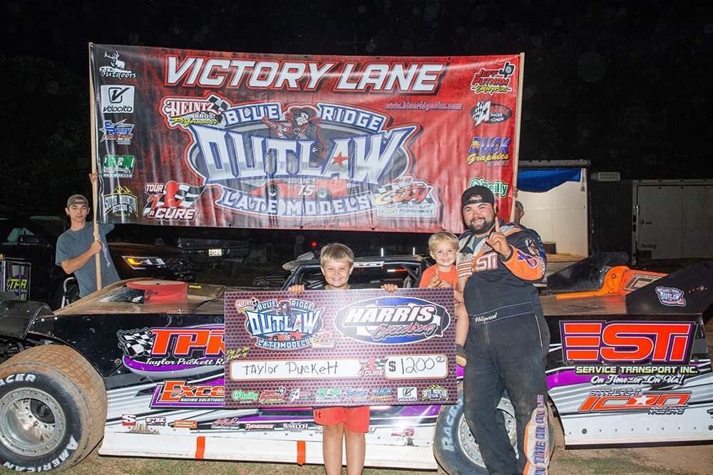BLatemodels's tweet photo. We added another 1st time winner to the series this past Sunday at @HarrisSpeedway  for the Blue Ridge Outlaw latemodel Series!!!!!(Taylor Puckett) https://t.co/xs9zRhdNIg