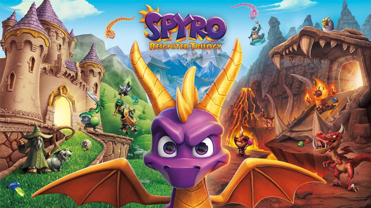 NintendoAmerica's tweet photo. Spyro is back and he’s all scaled up! Rekindle the fire with remastered versions of the original three Spyro games in Spyro Reignited Trilogy, available now on #NintendoSwitch!

https://t.co/Shk6NvimqU https://t.co/UHyuR0tvEF