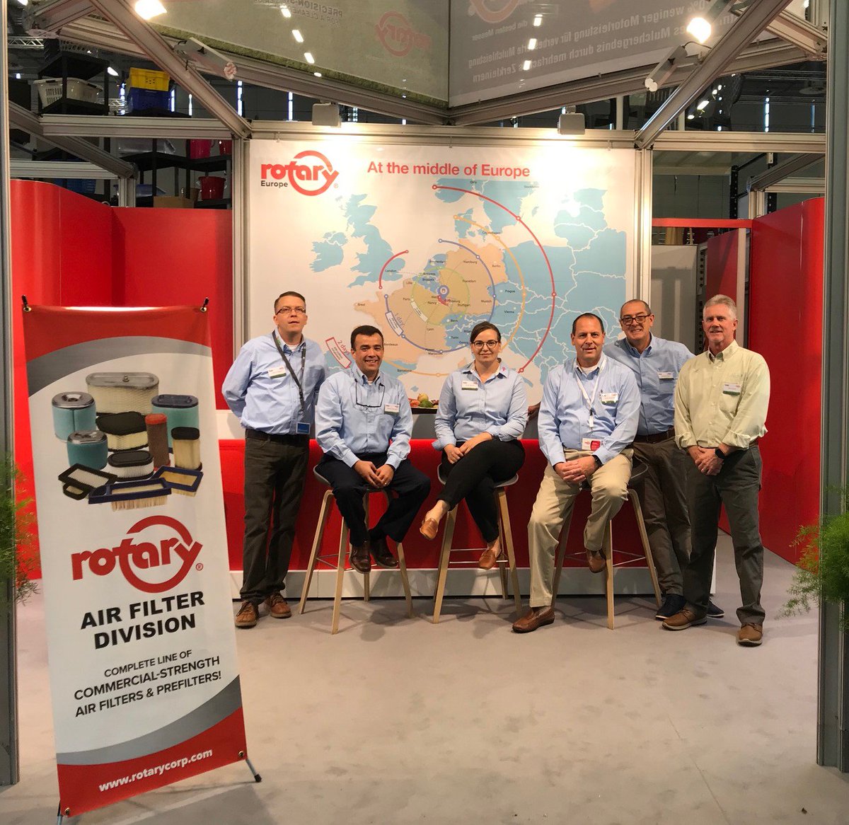 RotaryCorp's tweet photo. Rotary participated at the spoga+GAFA 2019 tradeshow in Cologne, Germany. (L to R) Jason Wiggins, Rodney DeLoach, Anne Renner, Chris Roessler, Michael Wicke &amp; Don Martin.
#RotaryCorp
#RotaryEurope
#spogaGafa https://t.co/ocSDIbSiyO