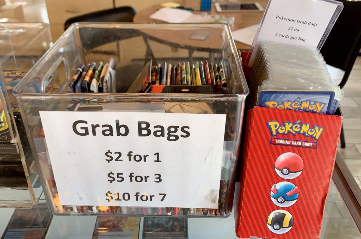 MagesSanctum's tweet photo. Grab Bag deals available now!
-
Pokemon TCG:
$1 ea / 5 cards per bag
-
MTG:
$2 for 1
$5 for 3
$10 for 7
-
Only at Mage's Sanctum!
9709 Manchaca Rd, Austin, TX 78748
-
Where Gamers Gather!
-
#magessanctum #teammages #mtgcommunity #magicthegathering #grabbags #mtgdeals #mtg https://t.co/4bdIRwx8Qj