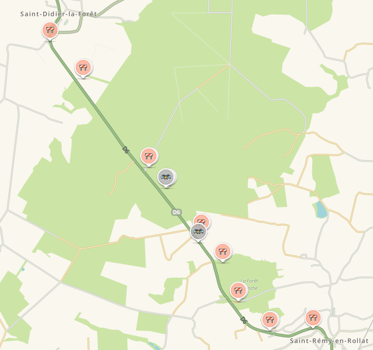 WazeAllier's tweet photo. ⚠️Prudence 🚒🚑
#accident #D6 entre St remy en rollat et St didier la foret
La circulation est pour le moment bloquée. Route fermée sur #Waze
Laissez l'accès libre aux secours
#inforoute @SDIS_03 @Gendarmerie @Montagne_Vichy @Allierdpt @Prefet03 @WazeAuvergne https://t.co/v8f47wUPJj