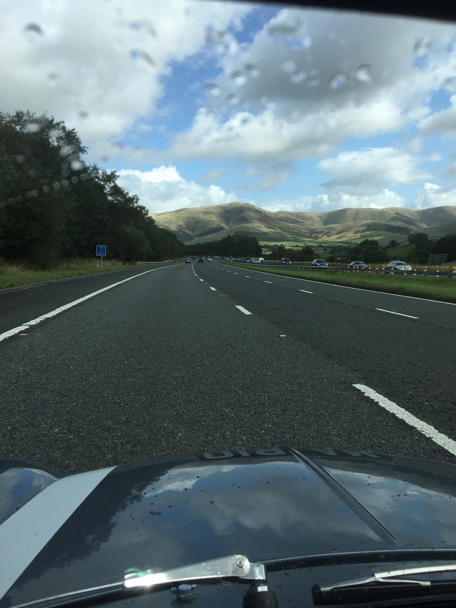 MariotheMini's tweet photo. Day 1 Sunday of a 5 day road trip @MariotheMini travelled to Scotland 🏴󠁧󠁢󠁳󠁣󠁴󠁿 via M6 M74 lovely weather. Slight mishap he lost one of his wiper arms 😂 so we had to swap the remaining one from passenger side to drivers side. I’m sure we will sort something out. https://t.co/kIz65ZKdSw