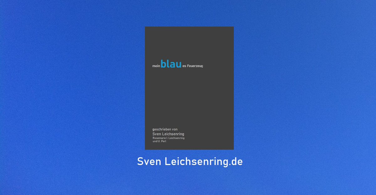 Schaut doch mal.. Seit heute NEU :)
Eine schicke und passende neue Homepage mit nem tollen Namen :) SvenLeichsenring.de