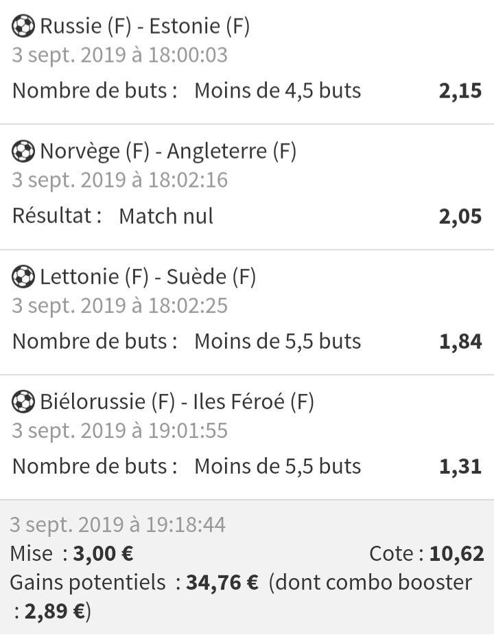 SectionJeParie's tweet photo. #LiveBet 📺 #CombiFoot #TeamParieur https://t.co/R5AdTL4rYt