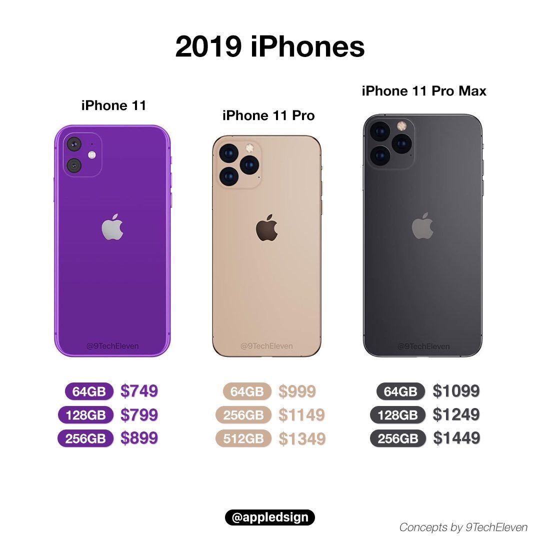 9techeleven On Twitter How About The New Iphone 2019 Prices