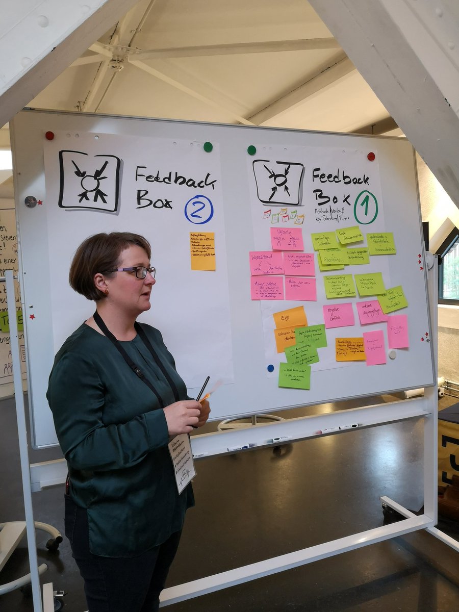 vuca_mette's tweet photo. In der 2. Runde haben wir mit #MinSpecs gesammelt, welche Einflussfaktoren Moderator*innen haben können, um mit kritischen & skeptischen Stimmen umzugehen. @NoldenKatharina stellt die Ergebnisse ihrer Gruppe vor 💡 #LSUGH https://t.co/DuDK3rxyFV