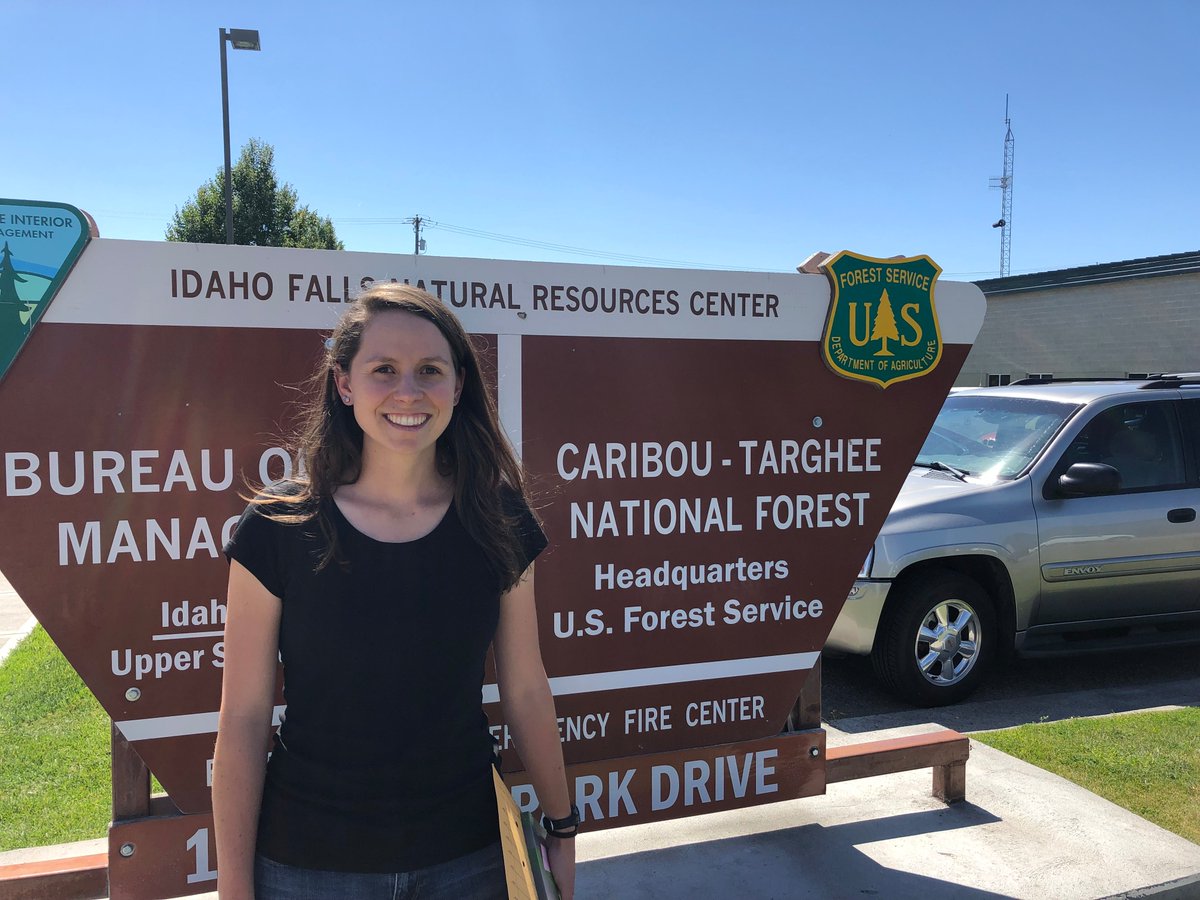 Caribou_Targhee's tweet photo. The #CTNF is pleased to welcome Mariah to our team. Mariah joins us from @YellowstoneNPS and will be one of our geologists based out of the Soda Springs Ranger District. We are excited to have her on board! https://t.co/vfZ7XLGvPq