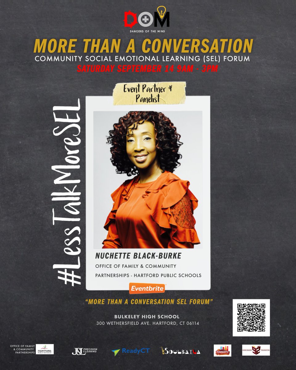 DangeroftheMind's tweet photo. Meet our event partner and panelist, Nuchette Black-Burke. Nuchette is Chief of Family and Community Partnerships at @Hartford_Public. Meet her and many other experts this month at our SEL Community. RSVP here to attend: https://t.co/1ESCmyMUQv #LessTalkMoreSEL⁣ https://t.co/RVkt0caxNT