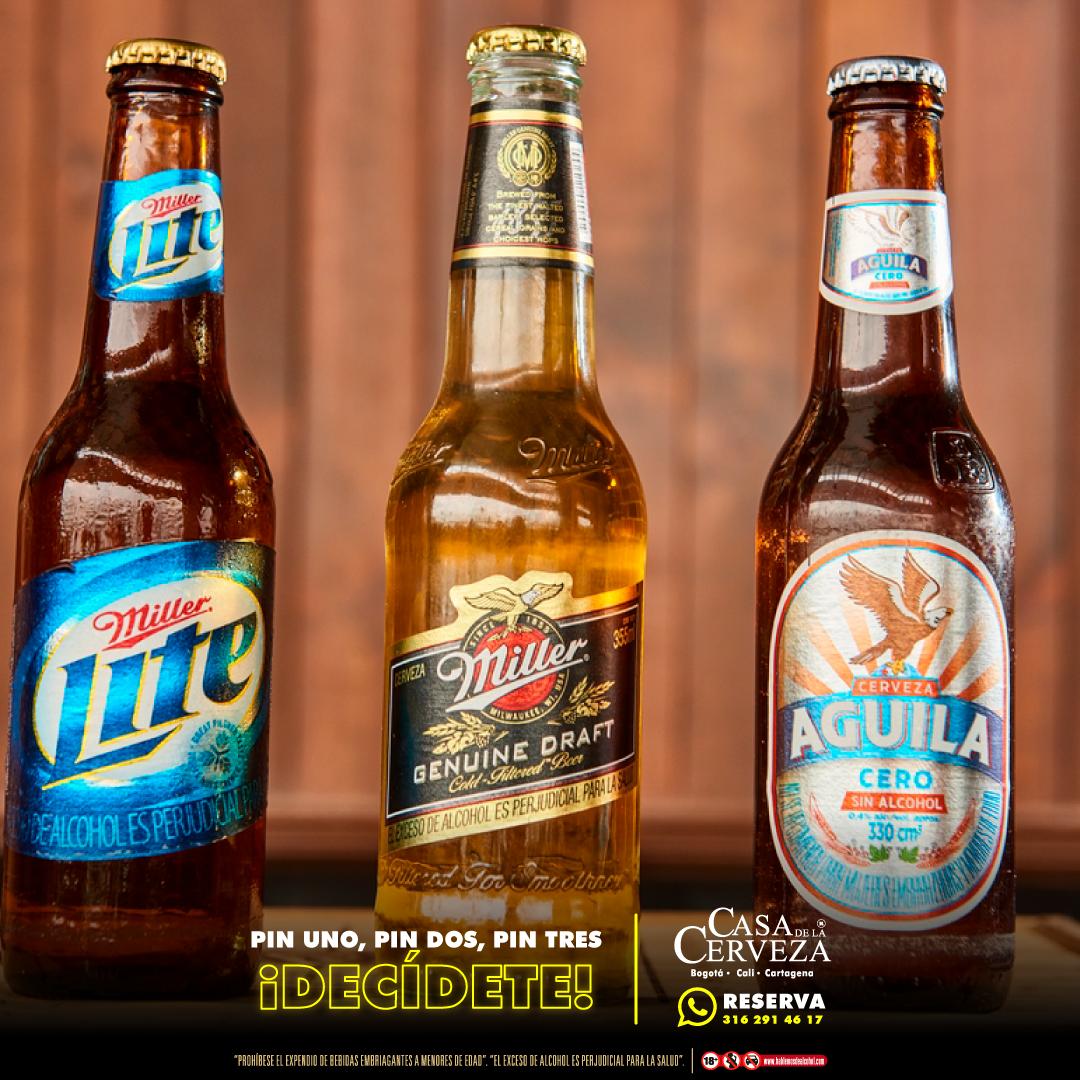 Si no te decides por ninguna pues pide las tres. Mas bien coméntanos cuál es tu cerveza favorita y miremos a ver cuál gana. 
Realiza tu reserva aquí buff.ly/2GrG1rU para gozártela un rato. 
#casadelacerveza #CDC #cerveza #cali #bogota #cartagena #autopista #zonat