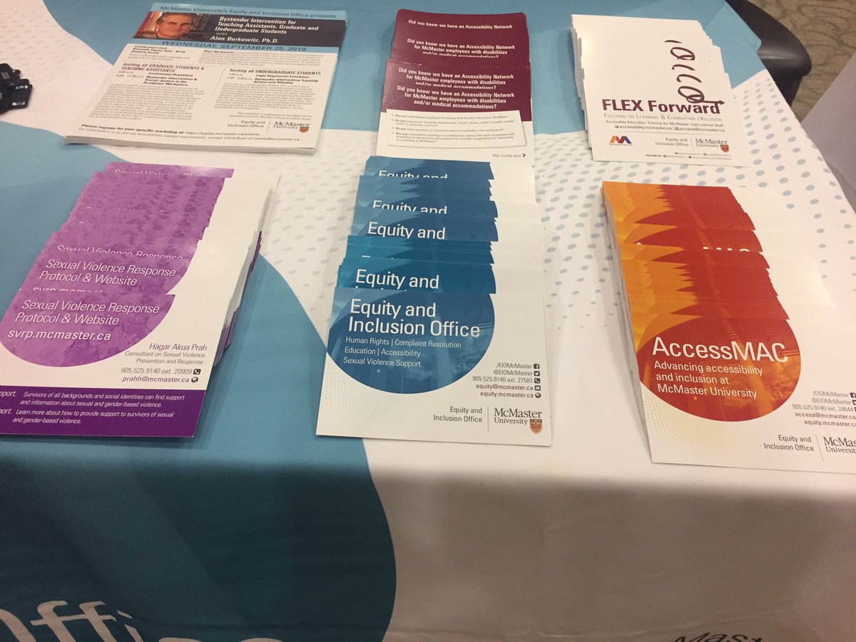 EIOMcMaster's tweet photo. Just finished getting ready for the Grad Studies Resource Fair! Come join us in CIBC Hall, 3rd Floor of the MUSC from 2-4pm!

#McMasterGradStudents #AccessMac #SVPRO #EIO https://t.co/noZ9ftavLc