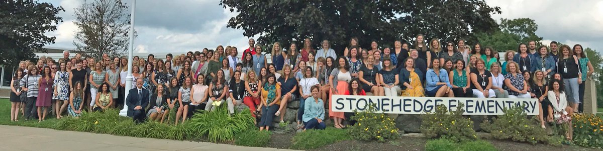 Our entire staff is back, ready and well prepared to welcome students tomorrow! <a href="/WestGeneseeCSD/">West Genesee Schools</a> @stonehedgeblue
