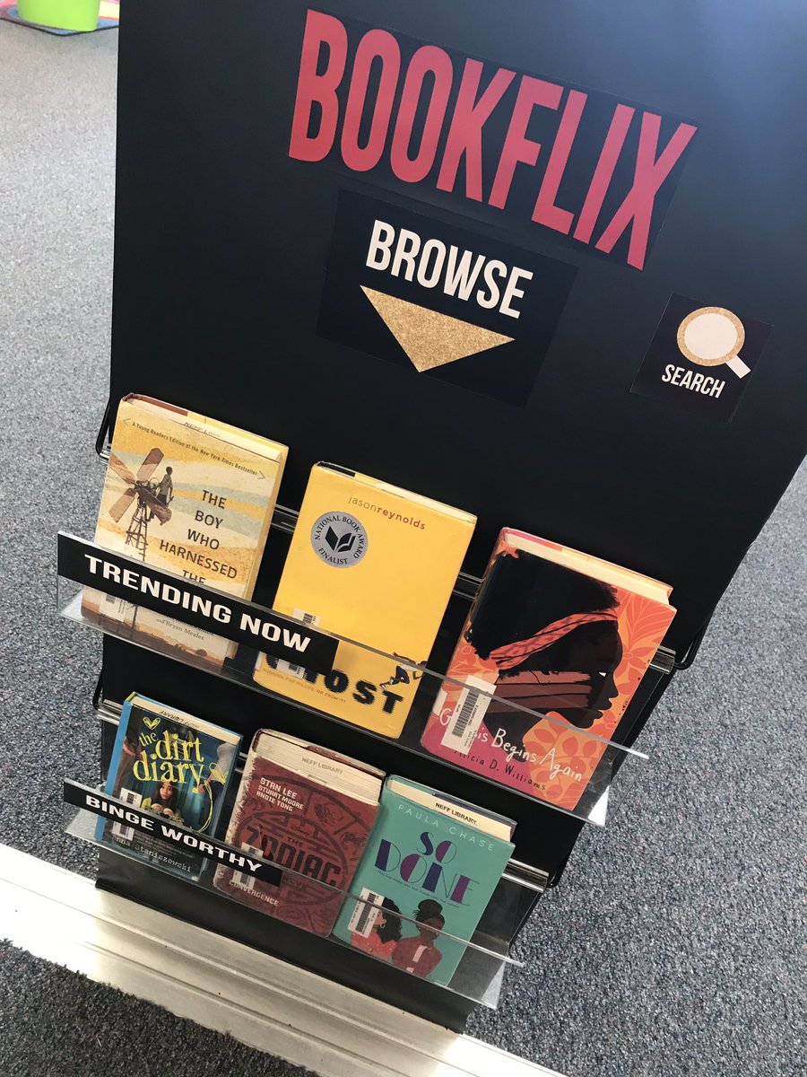 NISDPatNeff's tweet photo. There’s something for EVERYONE in the Neff library - from the classics to the newest, trending titles! 🤩📚 @NISDLib @ccastrolib #RootedNeff #BeLegendary https://t.co/fnxrqvFJa2