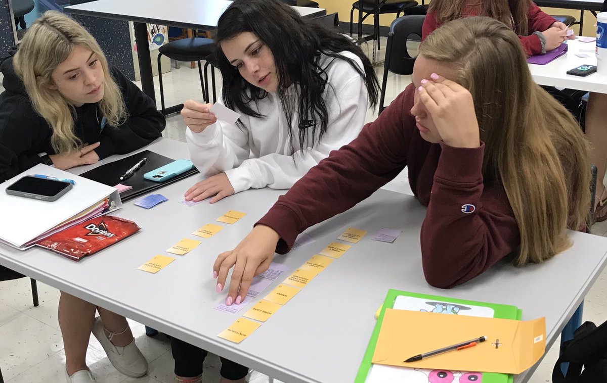 SeckmanHighFACS's tweet photo. How do you make a worksheet more engaging? Turn it into puzzle pieces 😀 @SeckmanHigh #engagingedu https://t.co/buy7CKYfSs
