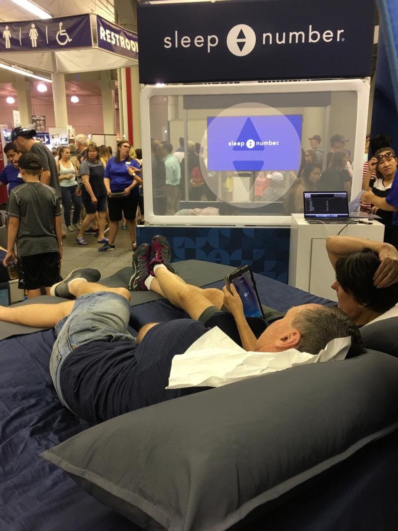 centpoint's tweet image. CenterPoint Marketing teamed up with @sleepnumber for the Great Minnesota Get-Together, where over the last 2-weeks thousands found their sleep number in the grandstand #mnstatefair  #notjusttradeshows #exhibits #exhibitprofs #exhibit