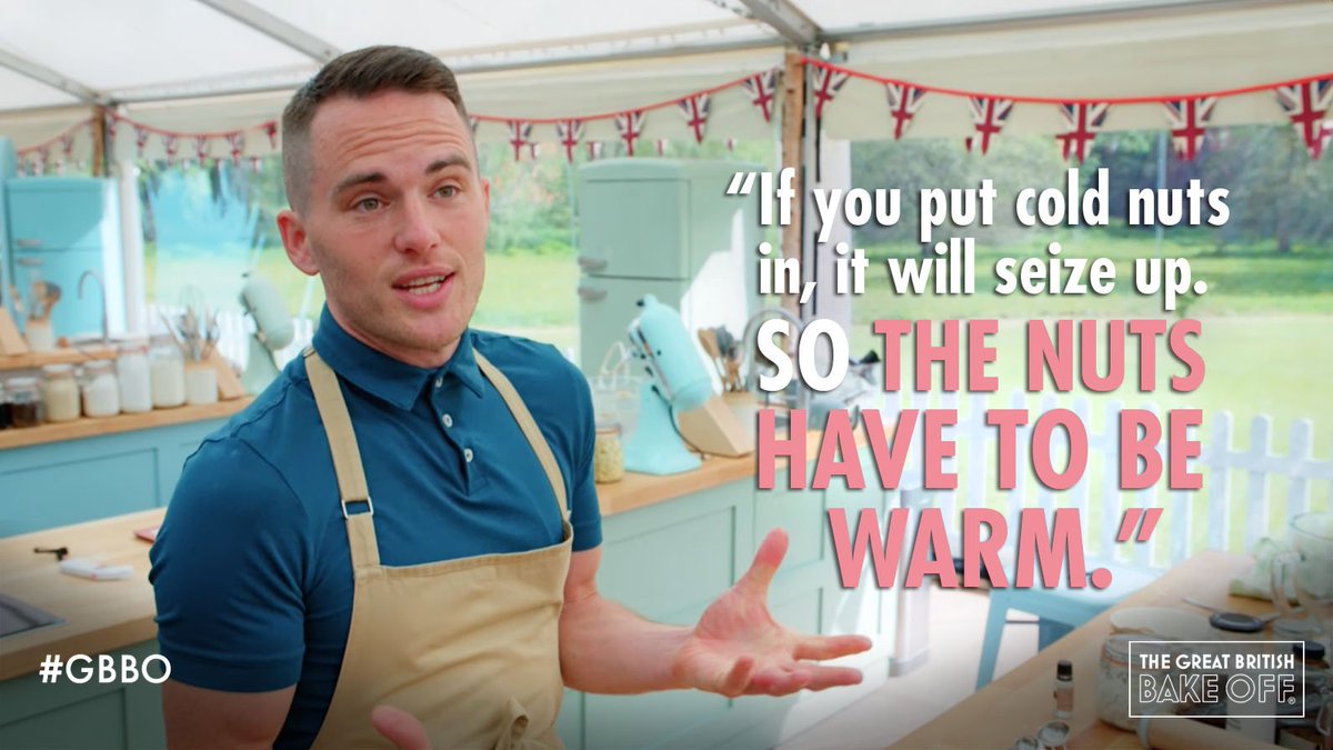 Choose your nut temperature wisely. #GBBO