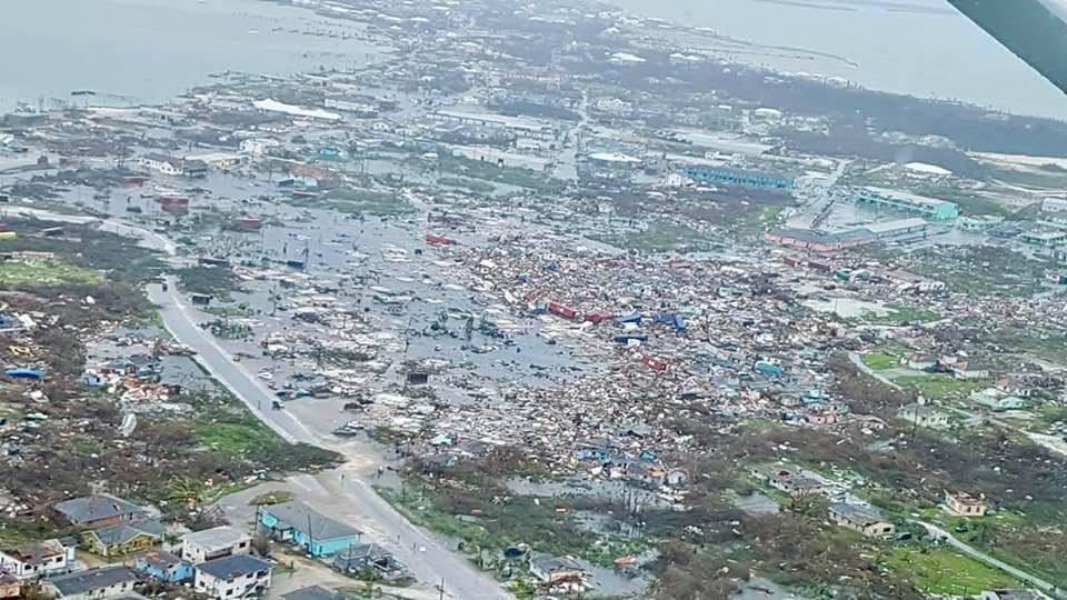 As @chefjoseandres and our WCK Relief Team attempt to fly north to Abaco right now with sandwiches and fruit to deliver, the first images are coming back to @GuardianNassau from assessment flights. The catastrophic damage from #HurricaneDorian is already clear.