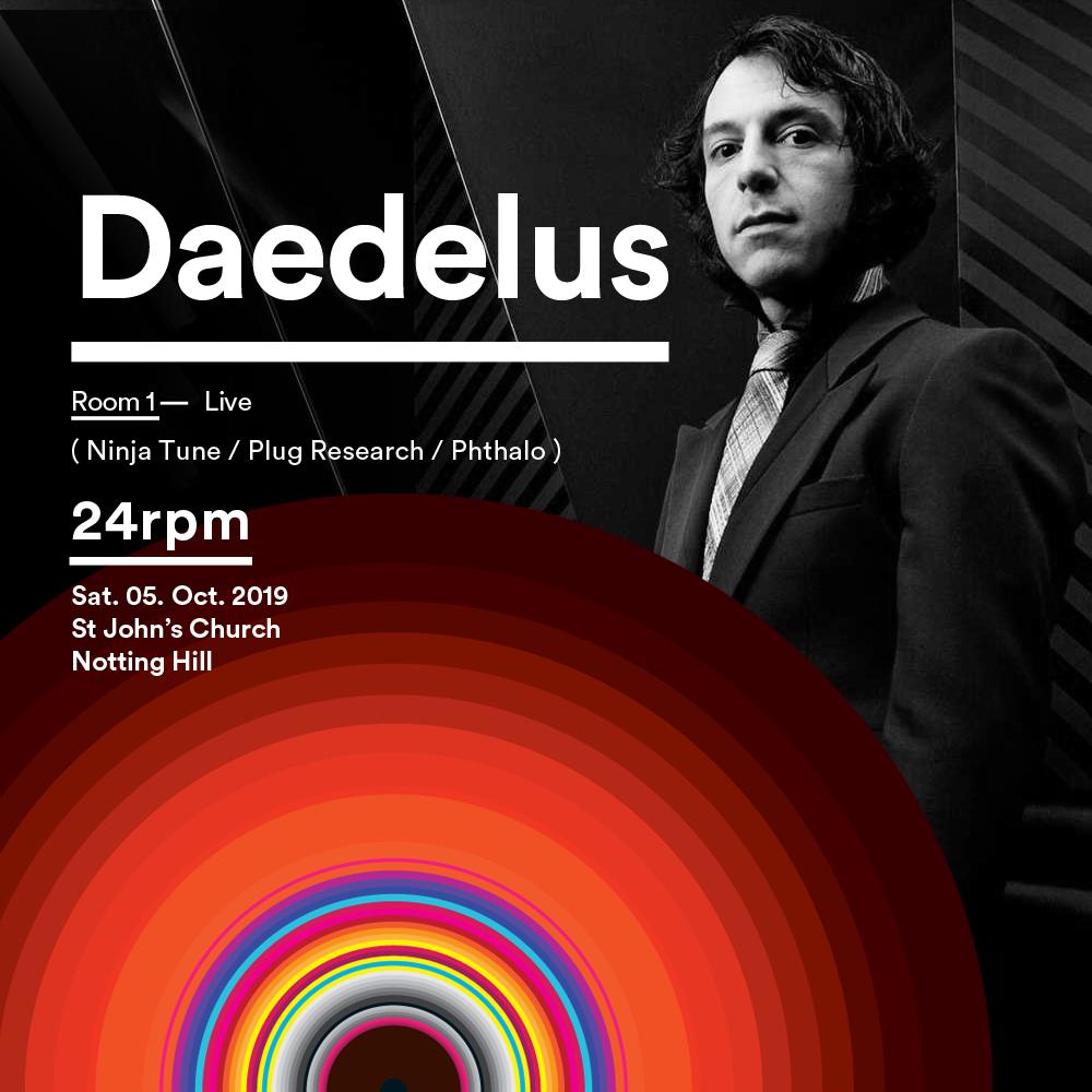BitPhalanx's tweet photo. #24rpm Sat 5th Oct, London - Line Up Announcement:
Room 1: @Daedelus DAEDELUS (@ninjatune / @PlugResearch) - Live.
Tickets: https://t.co/5nVAqEyvWu
#Daedelus #AlfredDarlington #NinjaTune #PlugResearch #24rpmfestival #24rpmLondon #Festival #IDM #London #electronicmusic https://t.co/wyuJ3WFZHZ