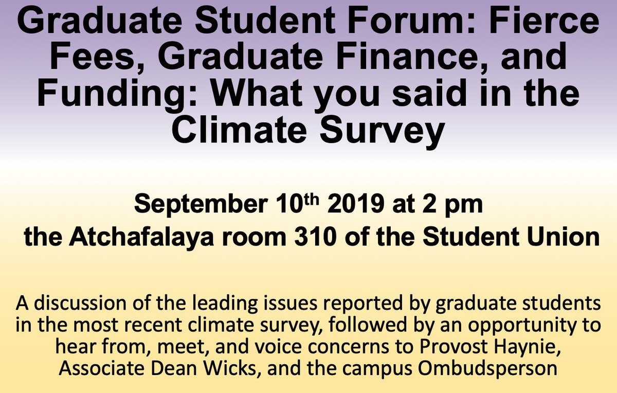 lsugsa's tweet image. Upcoming GSA event September 10th