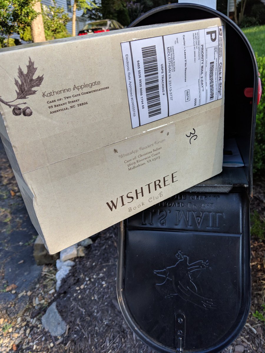 KESLibrary2's tweet image. Look what came today! It&apos;s Katherine Applegate&apos;s adult book club copy of Wishtree. I am BEYOND excited to share this amazing story of love and acceptance with not just kids but with grown ups too.  We all need to hear this story. @KESLibrary2 @KEScoyotes @hcpslib 
 @kaaauthor