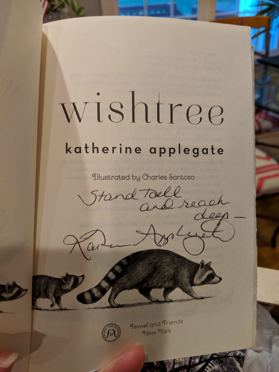 KESLibrary2's tweet image. Look what came today! It&apos;s Katherine Applegate&apos;s adult book club copy of Wishtree. I am BEYOND excited to share this amazing story of love and acceptance with not just kids but with grown ups too.  We all need to hear this story. @KESLibrary2 @KEScoyotes @hcpslib 
 @kaaauthor