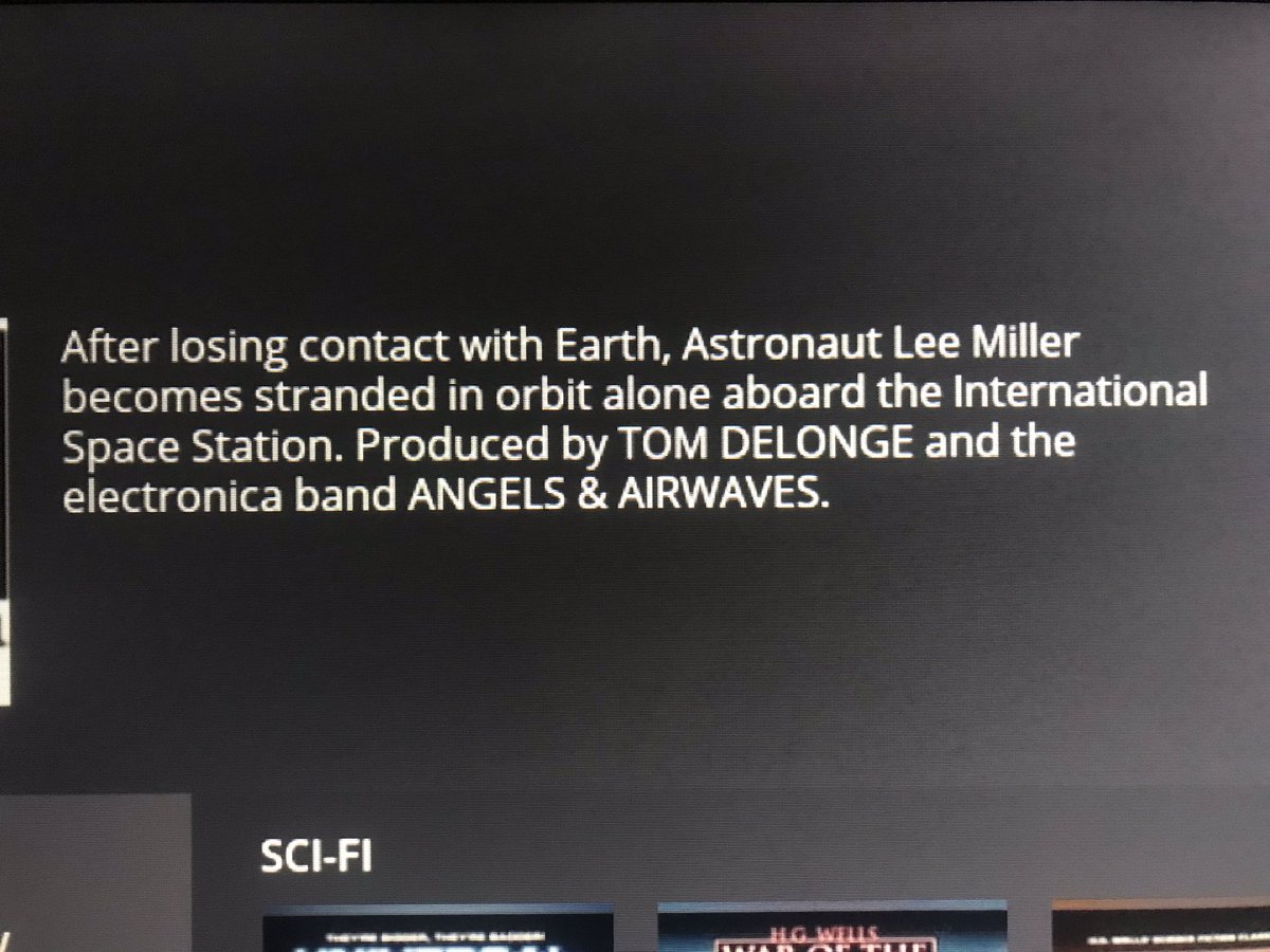 LessThanTrevor's tweet photo. PSA for the nation of @blink155pod. If you go on Pluto TV you can watch the greatest film of all time for free by everyone’s favorite electronica band. https://t.co/F2aDqwwql1