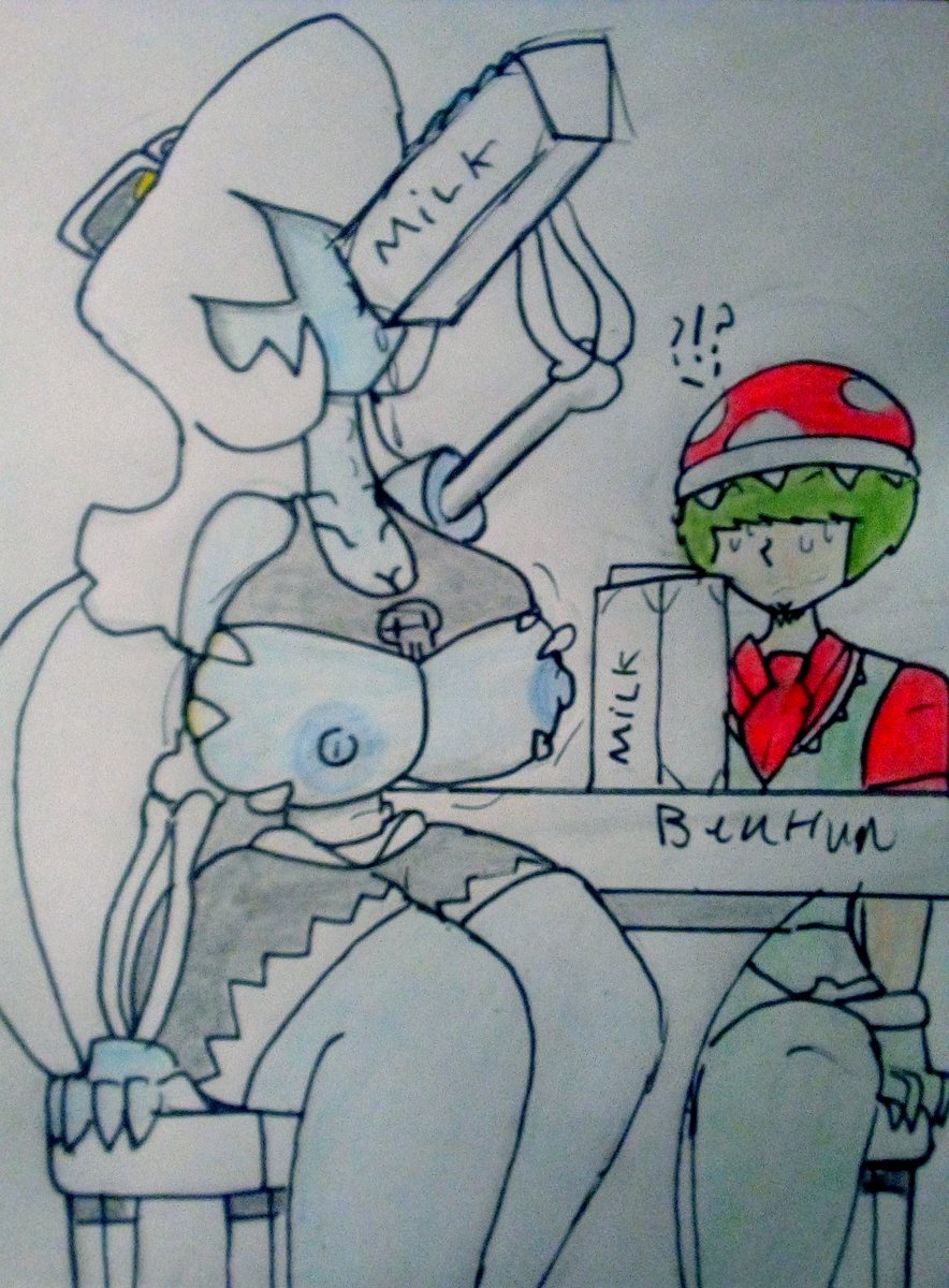 DinoPrimal's tweet photo. Bit of a new Minus8 inspired character. A dry Koopa gal who i working on a name. So far it seem she became good pals with Kojo.
#minus8 #koopagal https://t.co/auRxrbNeCB