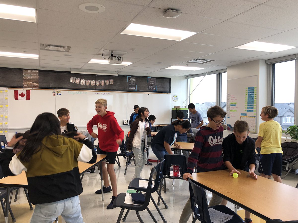 MmeCatton's tweet photo. We’re off to a great start in Rm 27 with a game of “Minute to Win it” table soccer! https://t.co/yCnFSM893s