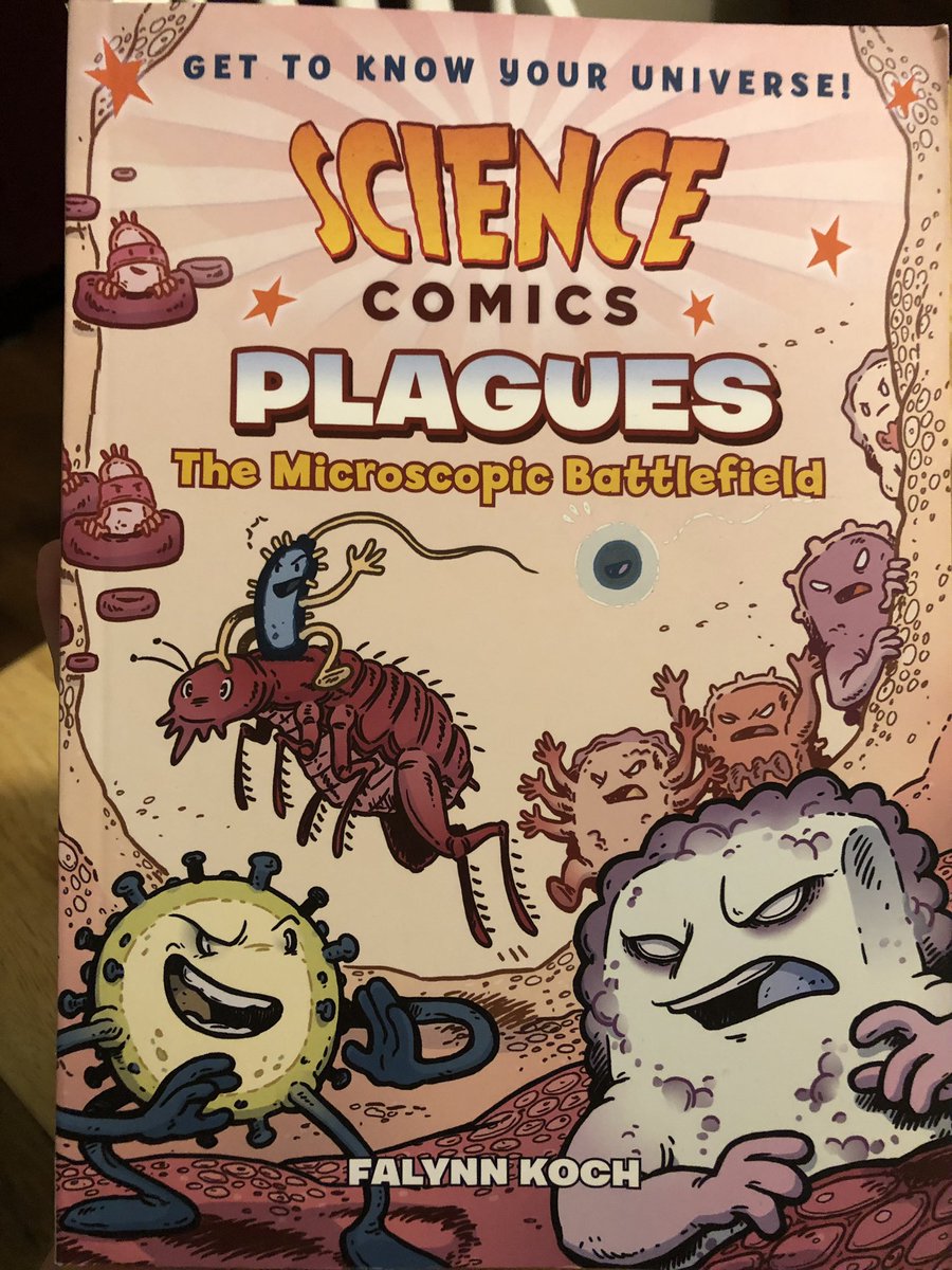 SCuthbo's tweet photo. If you have a kid who loves comic books and also forgets to wash their hands, this is the perfect book to scare them into proper hygiene. #backtoschoolgerms https://t.co/pUYX8zaYbX