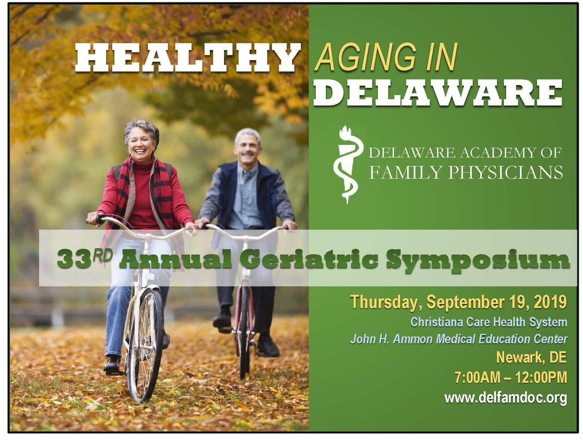 Delfamdoc's tweet photo. There is still time to register for #DAFPCME #GeriatricMedicineSymposium is Thursday Sept 19 at 7 am. https://t.co/CINPZTXmxj https://t.co/QCq4UbRqlD