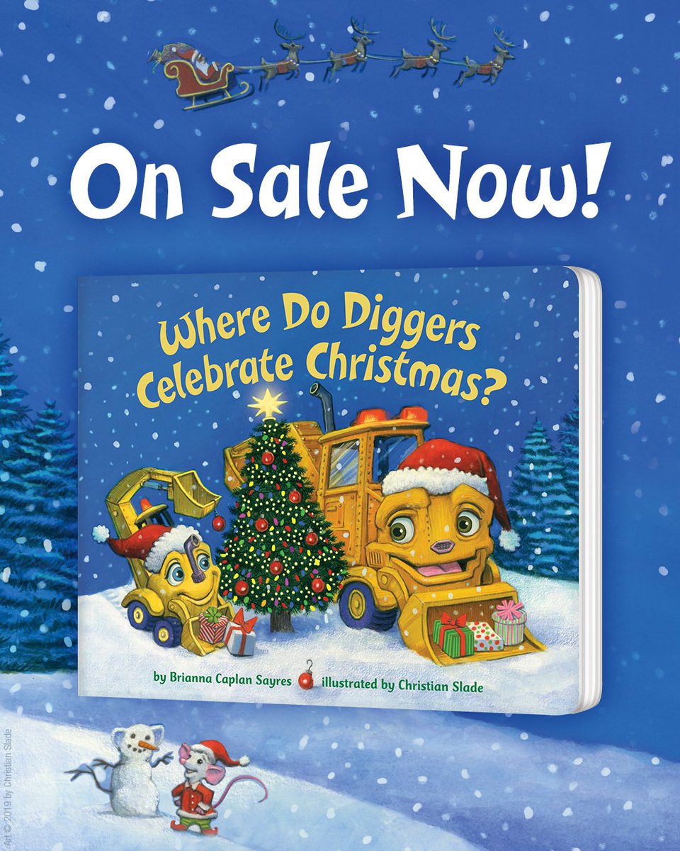 Happy Book Birthday! So excited that WHERE DO DIGGERS CELEBRATE CHRISTMAS? is now available in an adorable board book edition!  <a href="/randomhousekids/">Random House Children's Books</a> <a href="/teresakie/">bookmark literary</a>