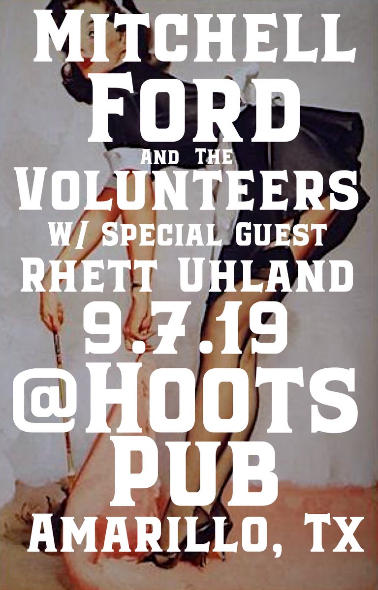 Hoots Pub this Saturday! Y’all come party with us and @UhlandRhett! He kicks the night off at 10 and we follow shorty after! Share the word with your friends and retweet for a chance to get you plus one on the guest list! Might even get your first beer on us 😏🤘🏻