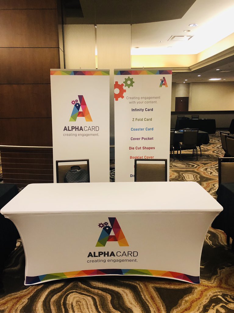 AlphaCard_'s tweet image. We’re here and set up 👍😀🇺🇸. All ready for the #3CMA Annual Conference in beautiful #Denver. Ready to meet clients old and new and start #creatingengagement #supersupporter @3CMA