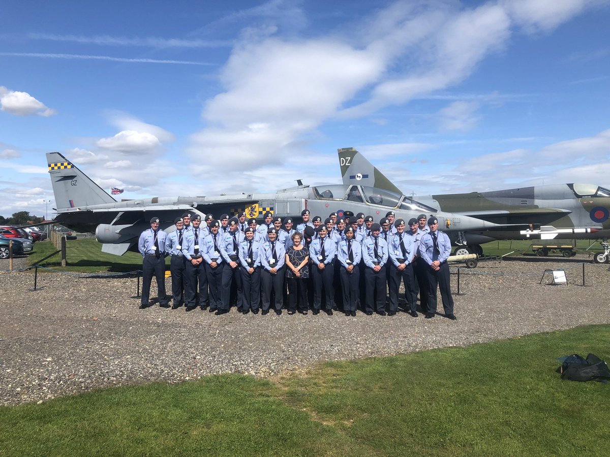 RAF_NCACITC's tweet photo. Today, NCACITC 280 visited Newark Air Museum; the former site of RAF Winthorpe. They each took turns doing ‘stands’ where they delivered presentations on an airframe. The day was enjoyable and highlighted the fantastic efforts of RAF personnel over the years. https://t.co/SkhK3bJXCc