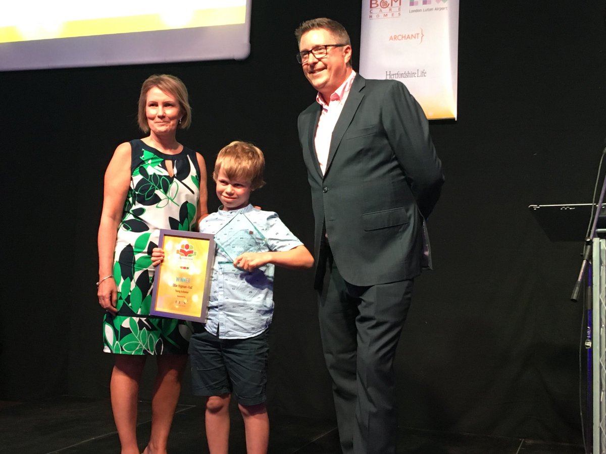 The Young Achiever of the Year sponsored by ⁦@LLA_Ltd⁩ is Ollie Higman-Hall, who has been cycling miles and miles in memory of his dad