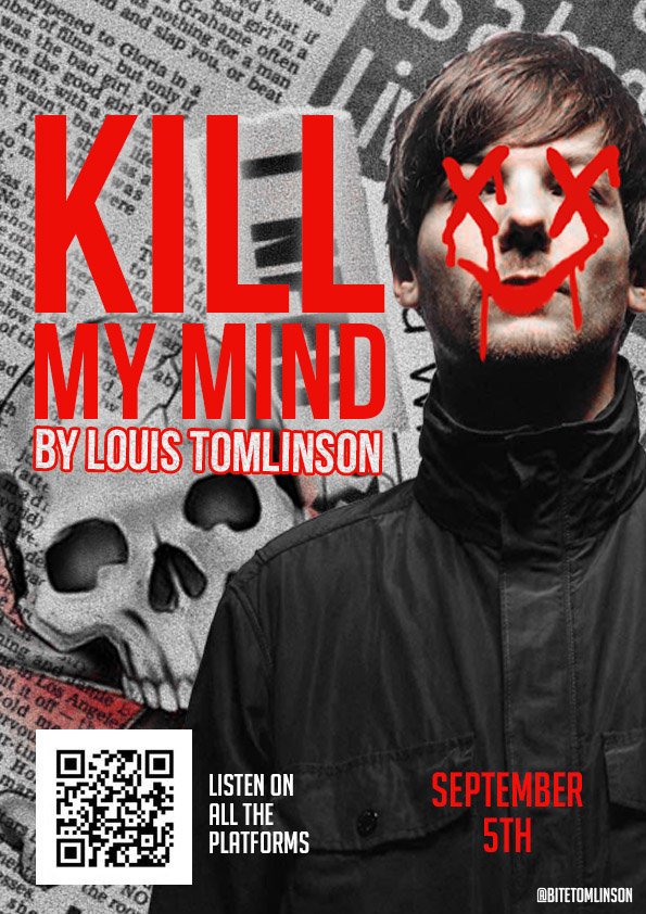 bitetomlinson's tweet photo. @LTHQOfficial Already done! I also did this poster to promote #KillMyMind! If anyone wants to join in, feel free to use! ☺️ #2DaysToKMM https://t.co/z59DWshrmB
