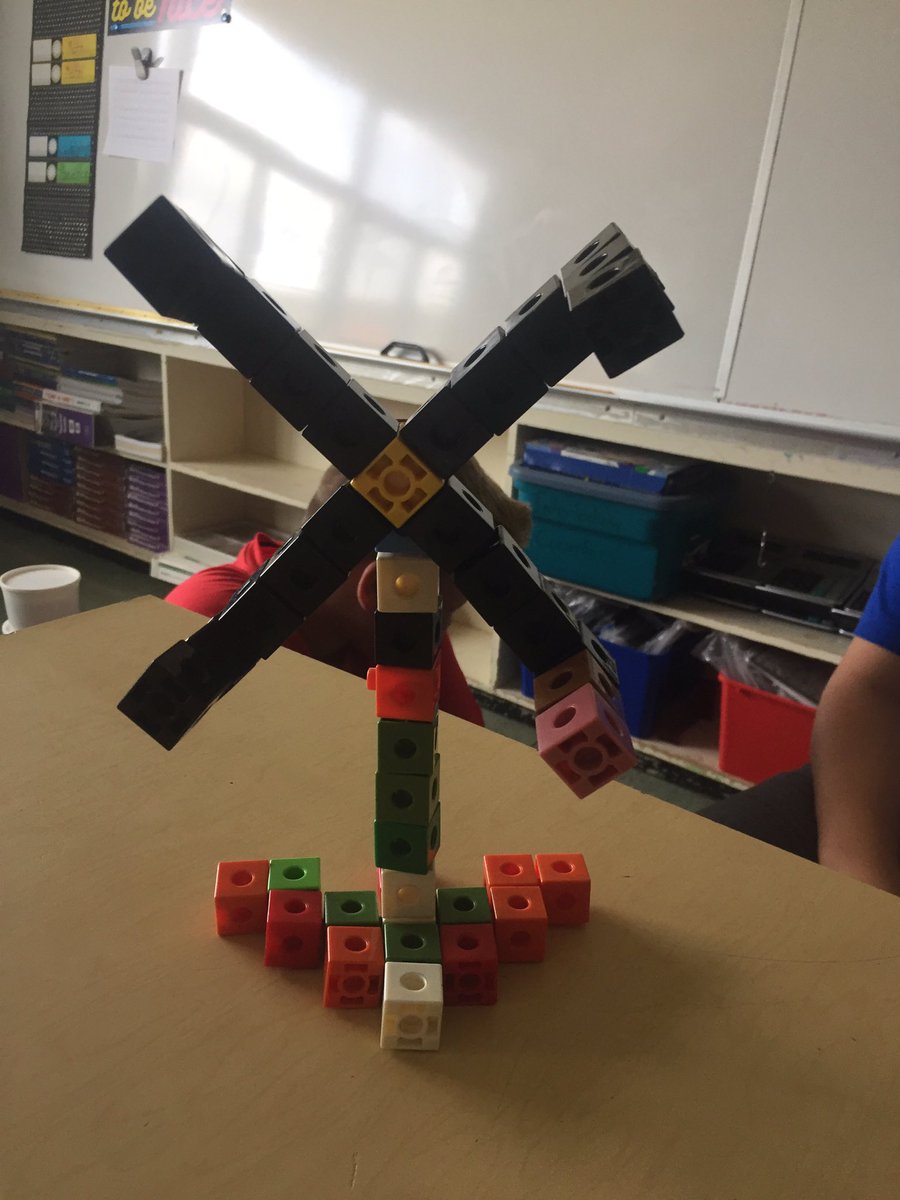 MsEccles's tweet photo. A little dreaming today in math class! #dropeverythingandmath #dream I loved to see all the amazing math creations and hearing the awesome math vocabulary. ‘I’m out of squares, I wonder if I could use two triangles to make another square?’ @TeatherBoard @SotoWE1 @BurleighHillPS https://t.co/D45W5efTAi
