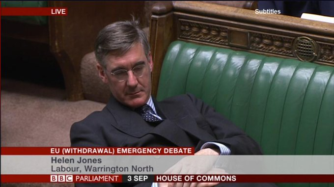 #JacobReesMogg This is what a #Tory sociopath looks like. 

They didn't care when Yemeni civilians were killed with the weapons they sold to #SaudiArabia.

They didn't care when #DWP-dependents were driven to suicide. 

And they don't care now.

<a href="/Rachael_Swindon/">Rachael Swindon #WeAreCollective</a>