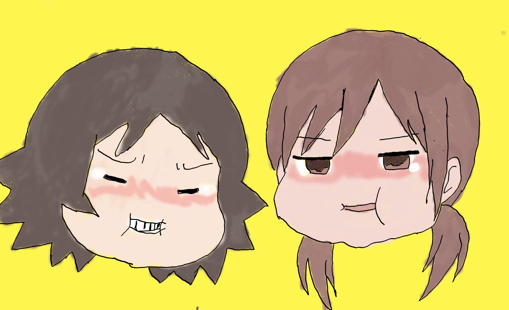 駿 女子高生の無駄づかい第９話より バカとオタの笑いをこらえるところを書いてみた 女子高生の無駄づかい アニメ イラスト T Co Rop7rudxck Twitter