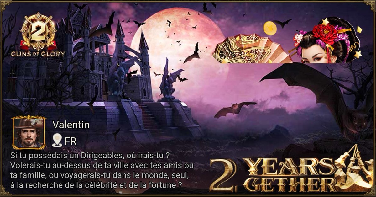 Valentiin55's tweet photo. [Événement spécial] Célèbre le deuxième anniversaire de Guns of Glory ! https://t.co/RHJBAeQASq https://t.co/nrOxHMh2Bq