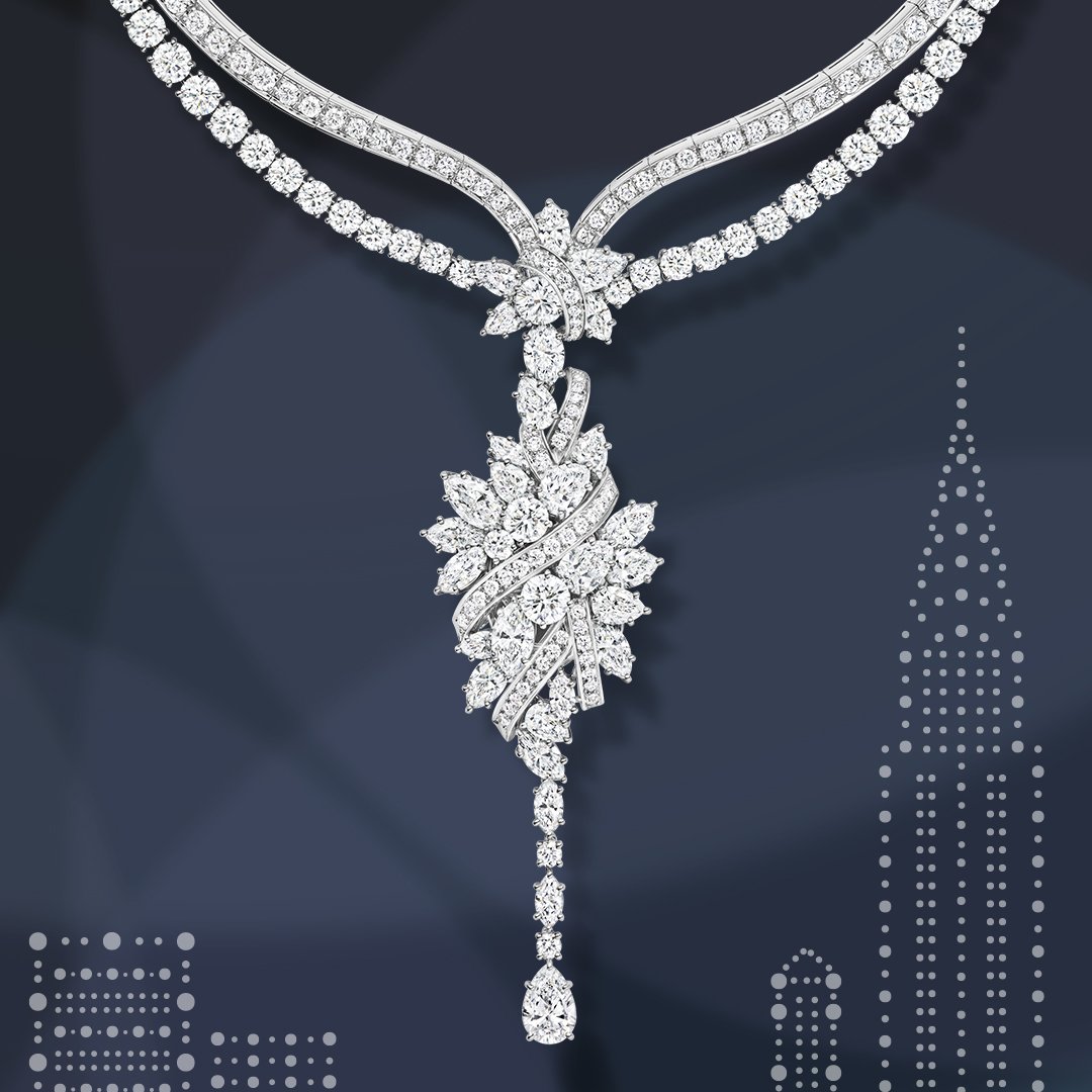 HarryWinston's tweet photo. Ablaze with over 81 carats of scintillating diamonds, the glamorous Secret Cluster #Diamond Necklace endlessly captivates—comparable to Manhattan’s glowing night skyline. Discover: https://t.co/7TqoiMq9MG #HWSecrets #HarryWinston #HighJewelry https://t.co/36vU3pOT6H