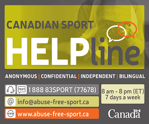 A reminder that the Canadian Sport Helpline is open to provide to advice, guidance and resources on how to proceed/intervene appropriately in circumstances of suspected harassment, bullying, or abuse: abuse-free-sport.ca/en/ #safesport