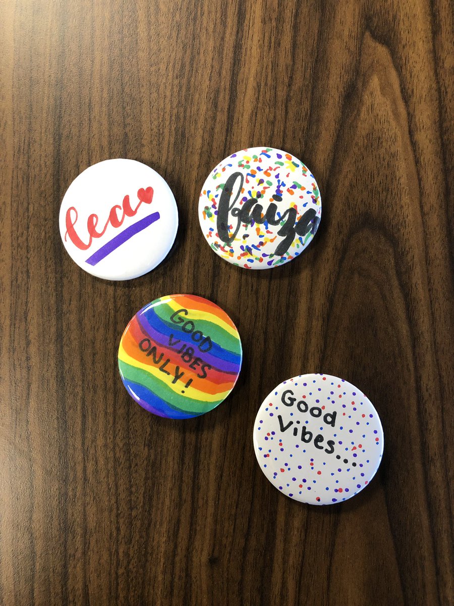 MavsLibrary's tweet photo. Our DIY legend time became STEM when we couldn’t figure out why our button machine wouldn’t work. We learned how speed effects pressure and Volià! Cuteness! #PhysicsIsLife @LawlerMS_FISD @FISD_Libraries https://t.co/96MfEwEYrS